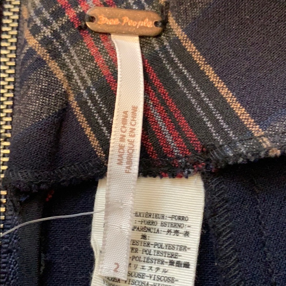 FREE PEOPLE ‘See You Glow’ Plaid Skirt Size 2 - Picture 7 of 8